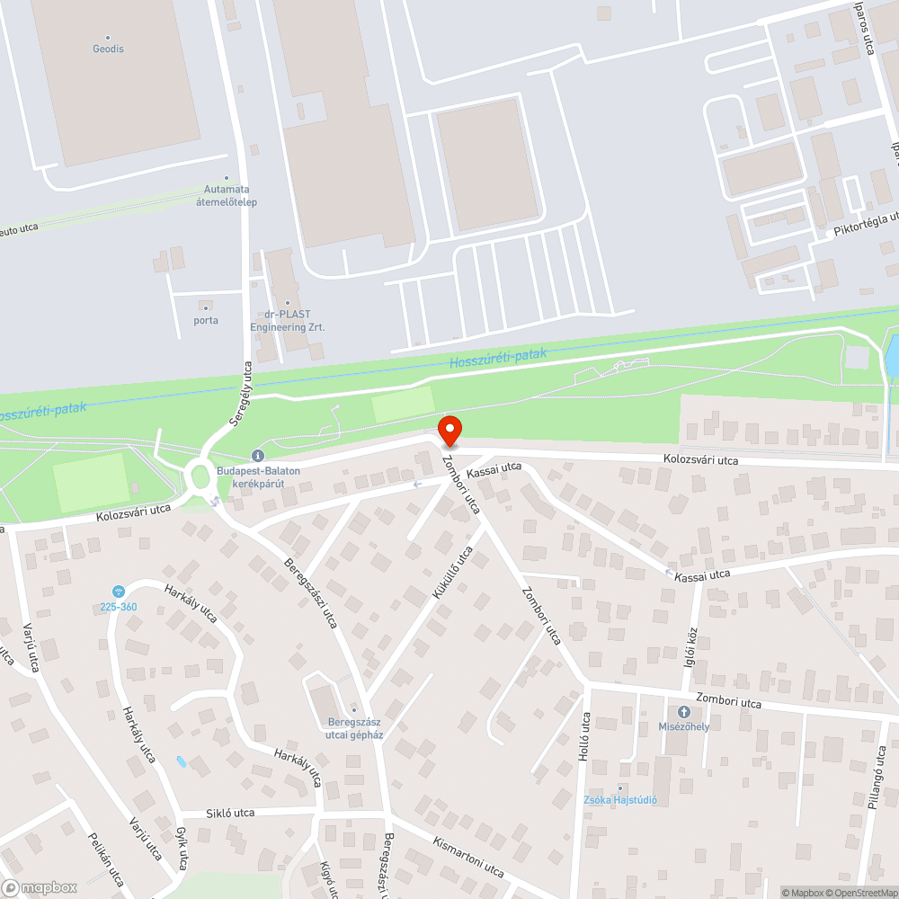 Problémás kereszteződés bejelentés helye