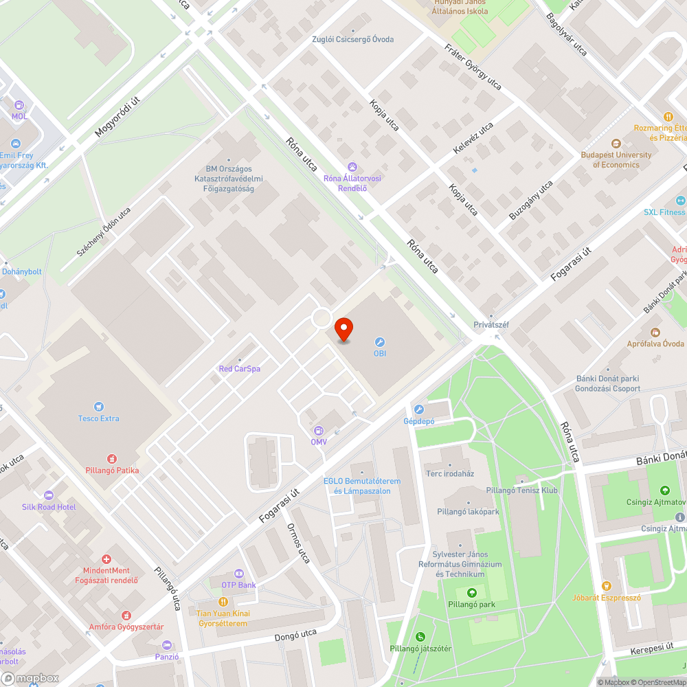 Kevés és elavult kerékpártároló az OBI-nál bejelentés helye