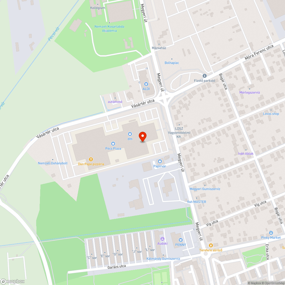 Kátyú bejelentés helye