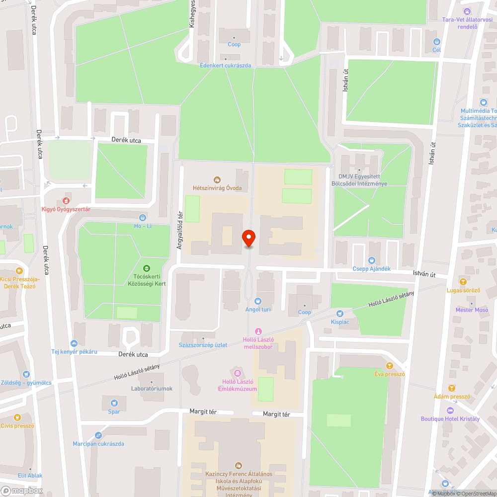 Kiszáradt fa bejelentés helye