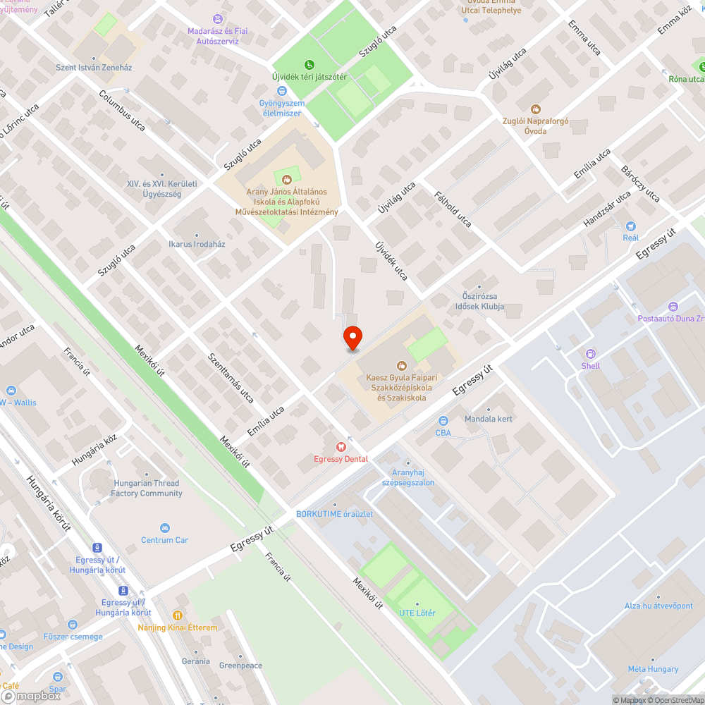 Lefestett tábla bejelentés helye