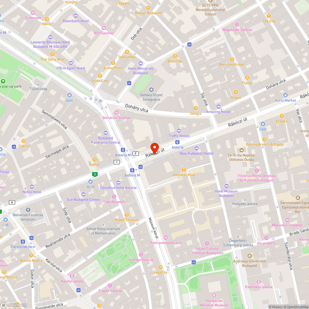 Véres járda bejelentés helye