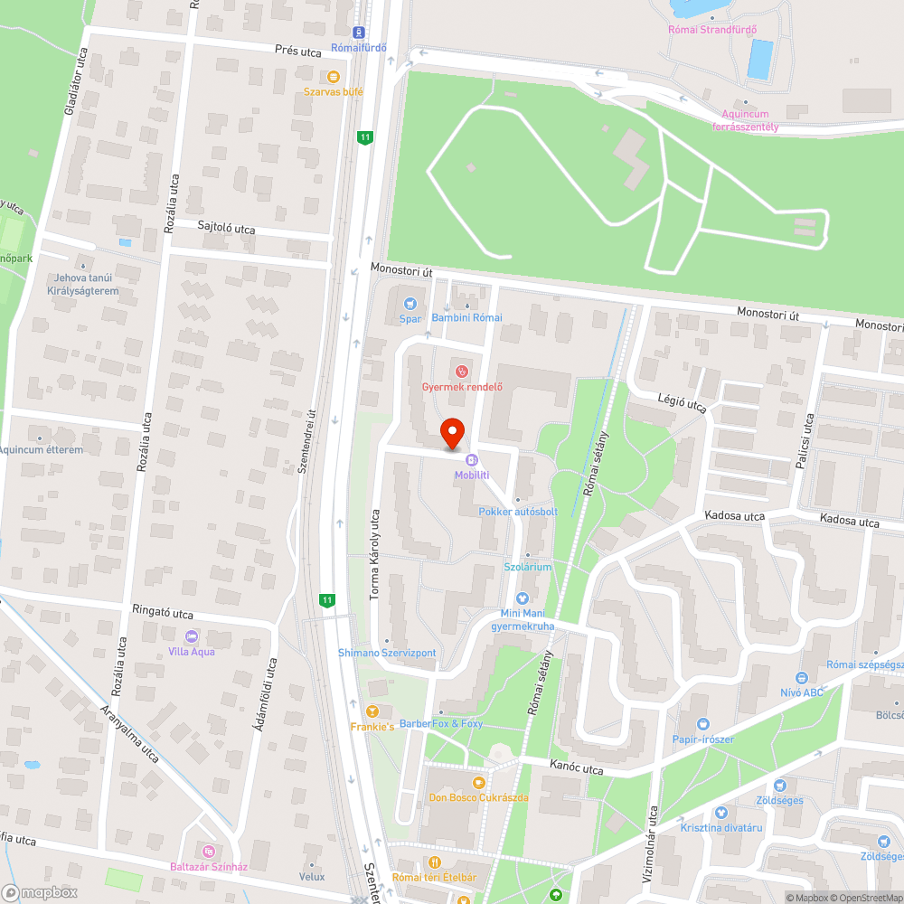 Rozsdás utcanévtábla bejelentés helye