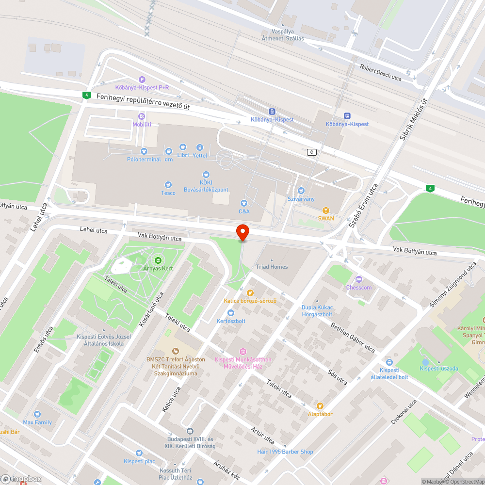 Elferdült utcanévtábla bejelentés helye