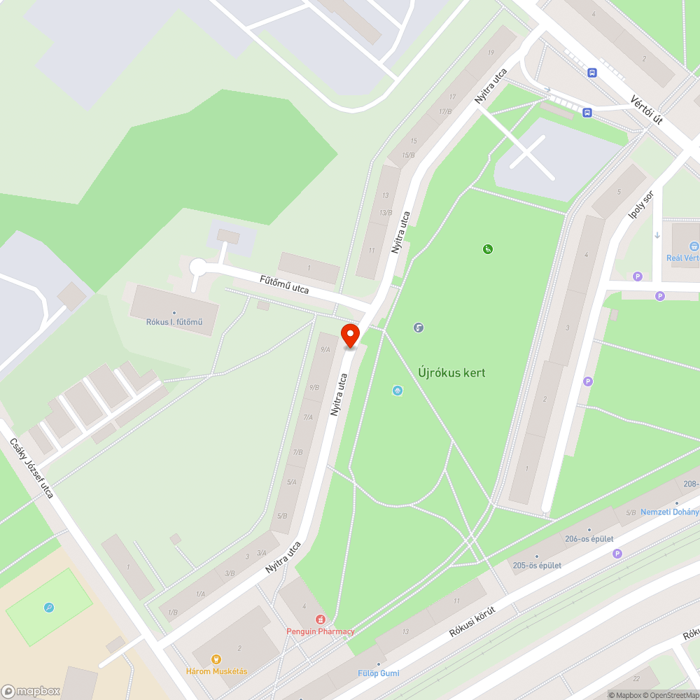 Elhagyott jármű bejelentés helye