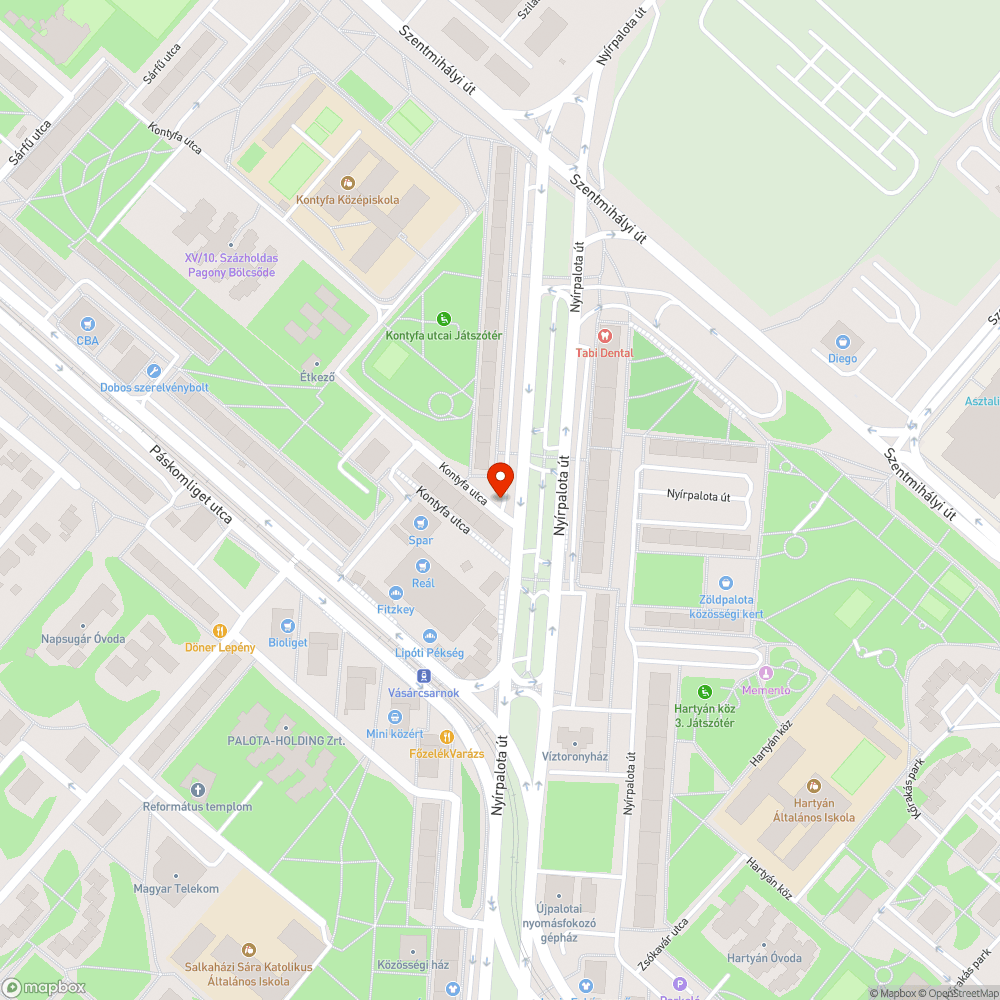 Parkolóhely foglalás bejelentés helye