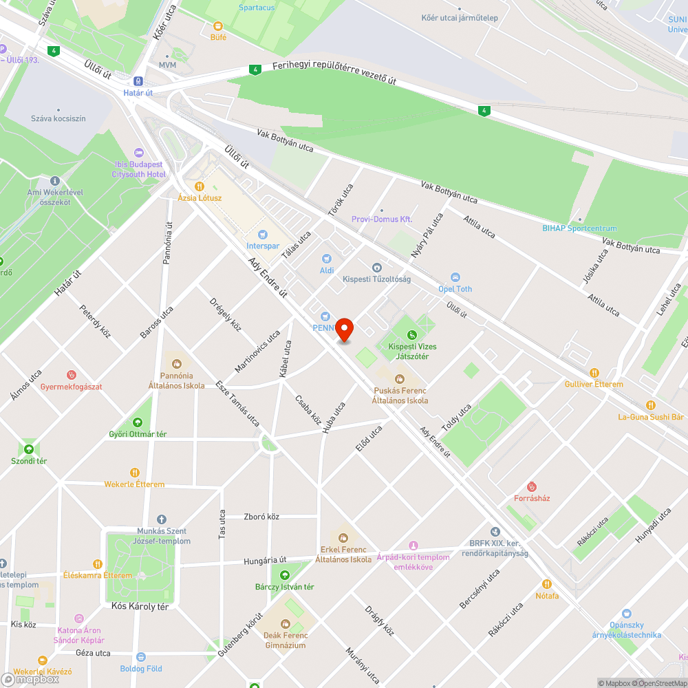 Üvegszilánkok a kerékpársávban bejelentés helye