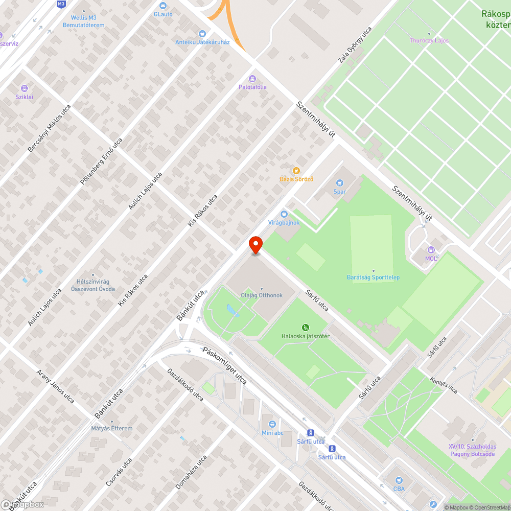 Szemét köztéren bejelentés helye