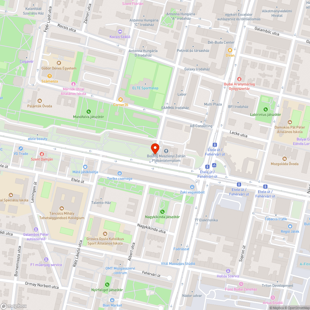 Kiszáradt fa bejelentés helye