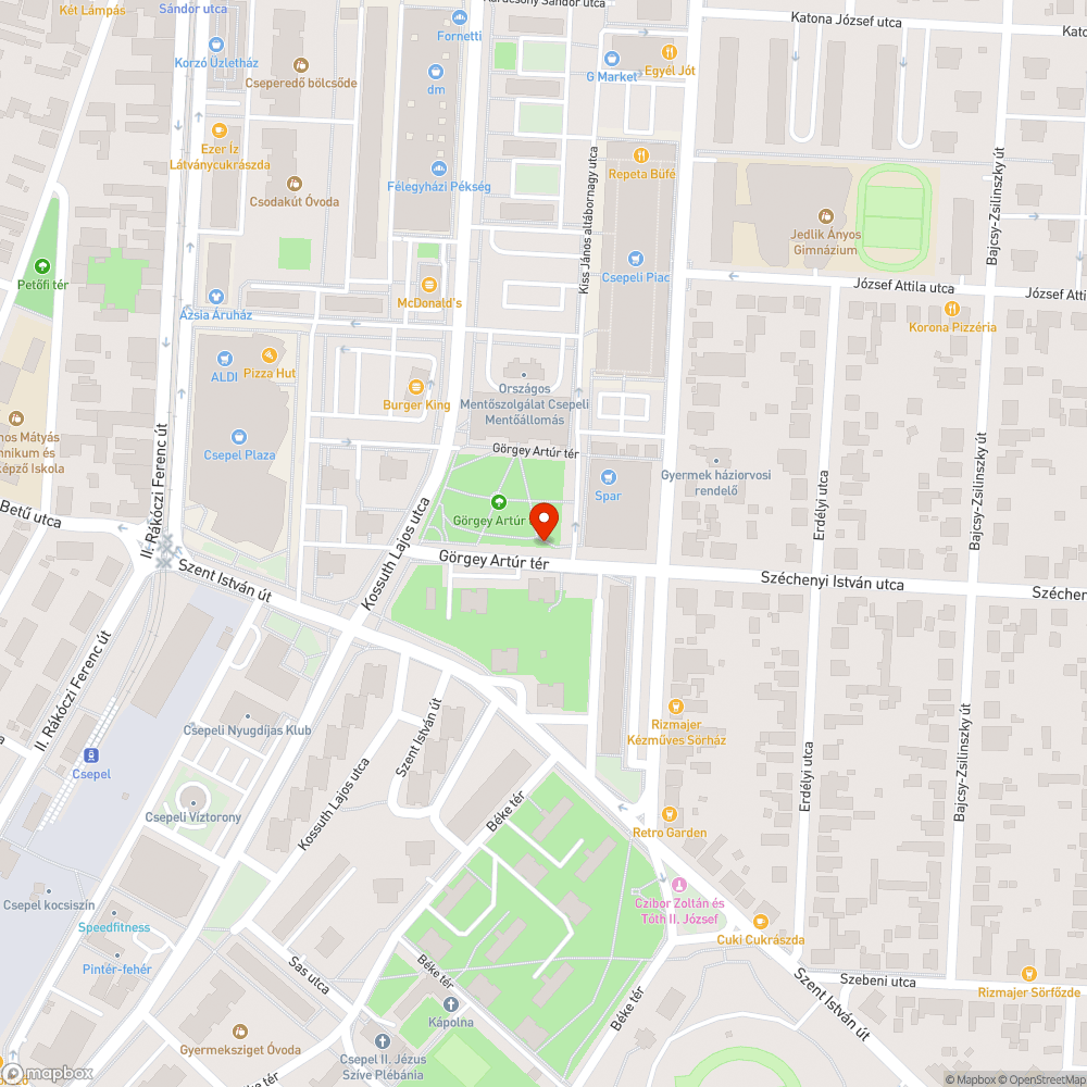 Kiszáradó félben lévő fa bejelentés helye