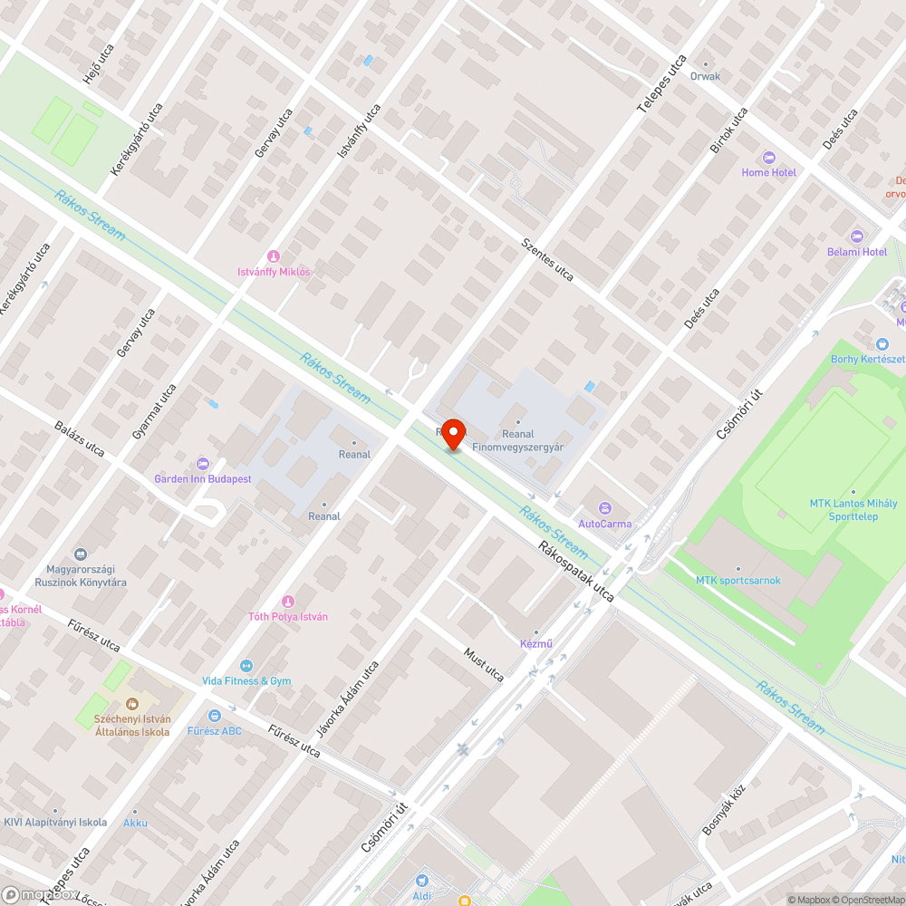 Derékig érő gaz bejelentés helye