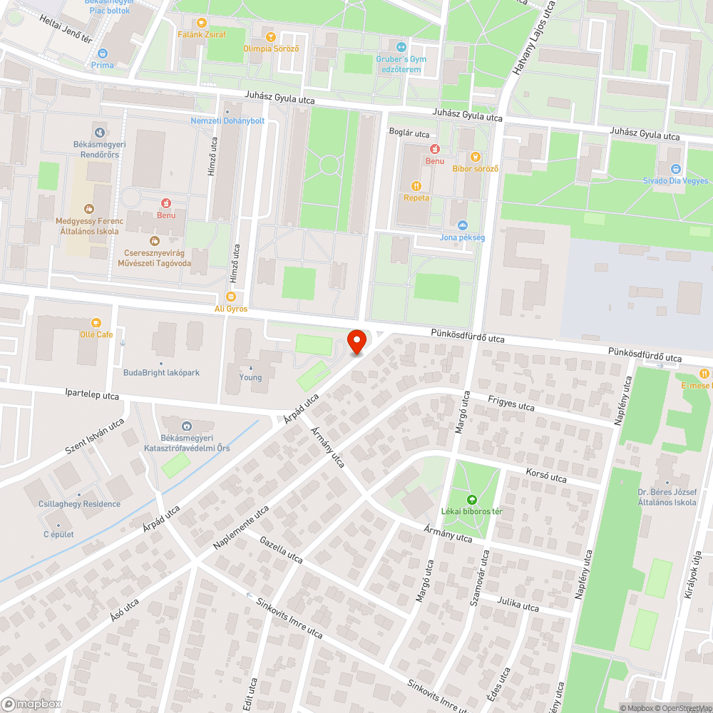 Derékig érő növényzet bejelentés helye