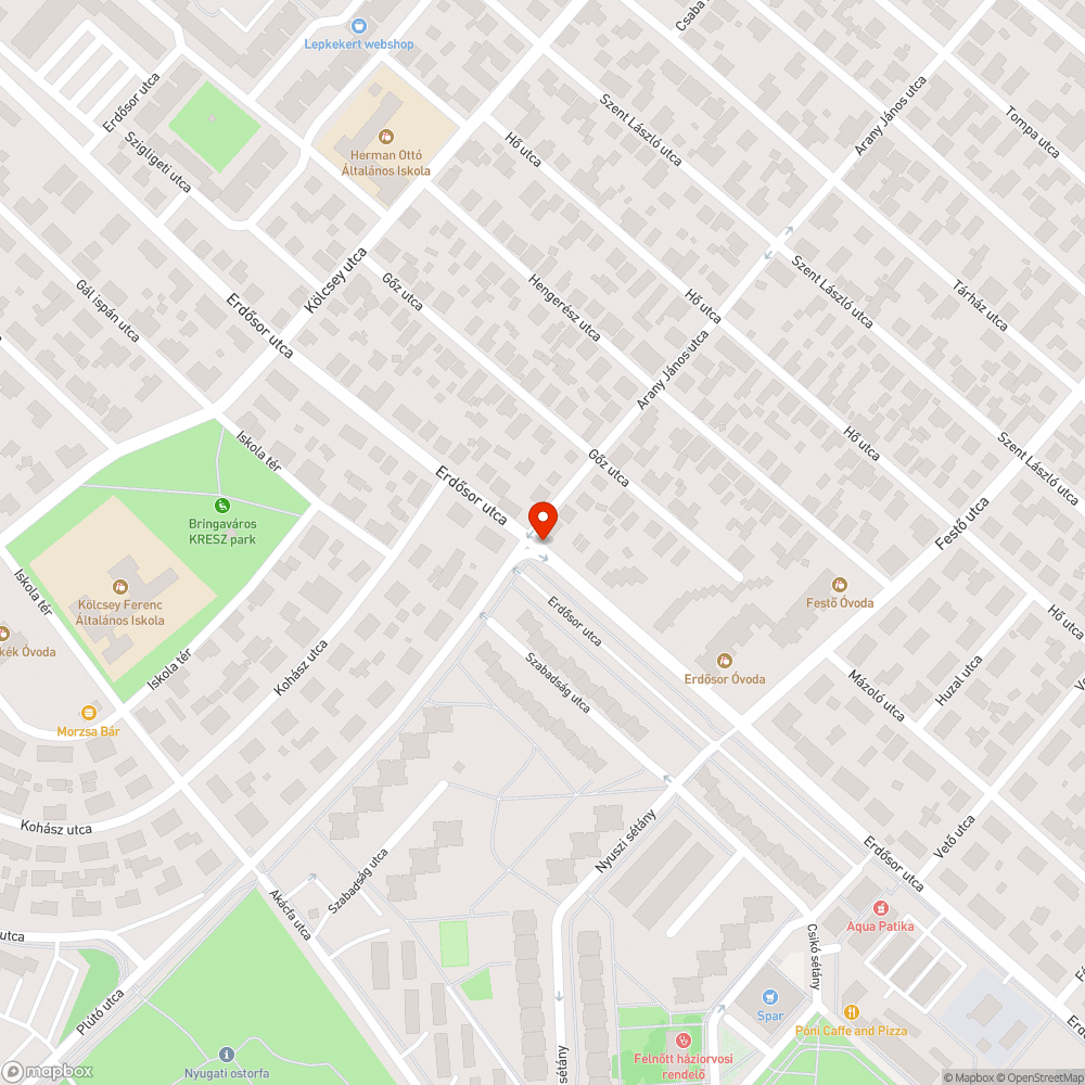 Kidöntött tükör. bejelentés helye