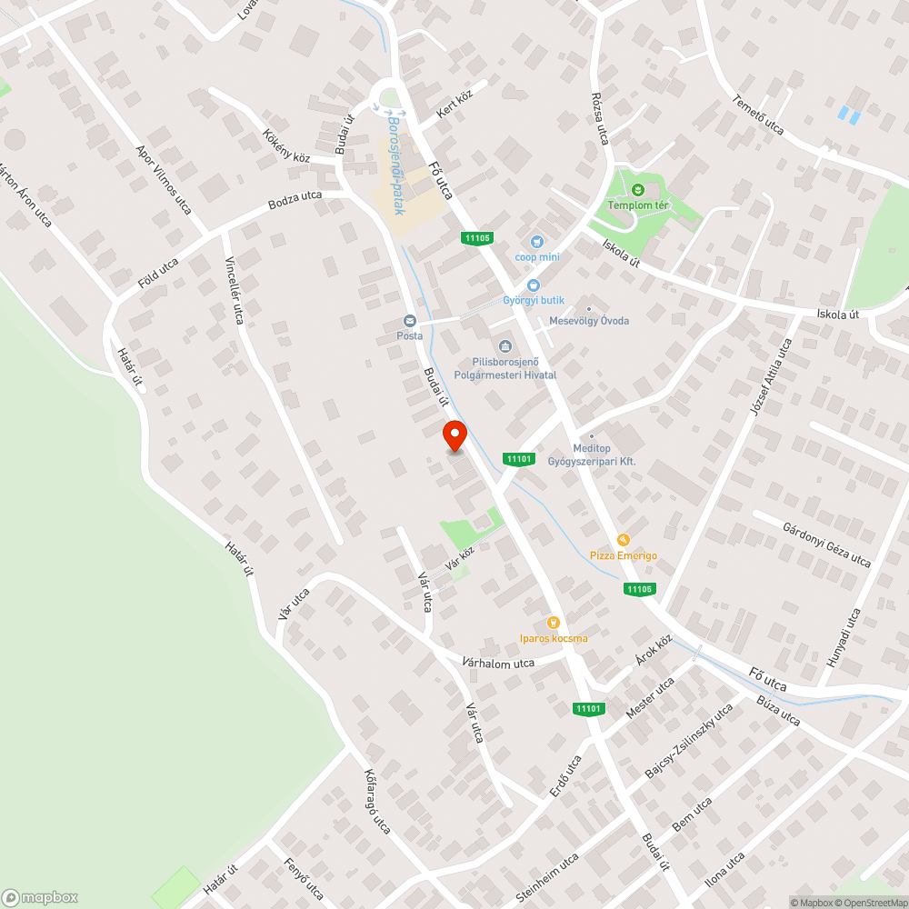 Rendezetlen patakpart bejelentés helye