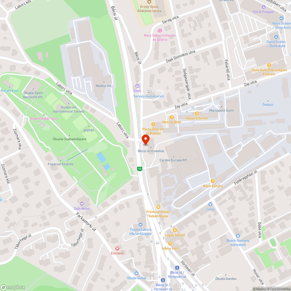 Illegális reklámmolinó bejelentés helye