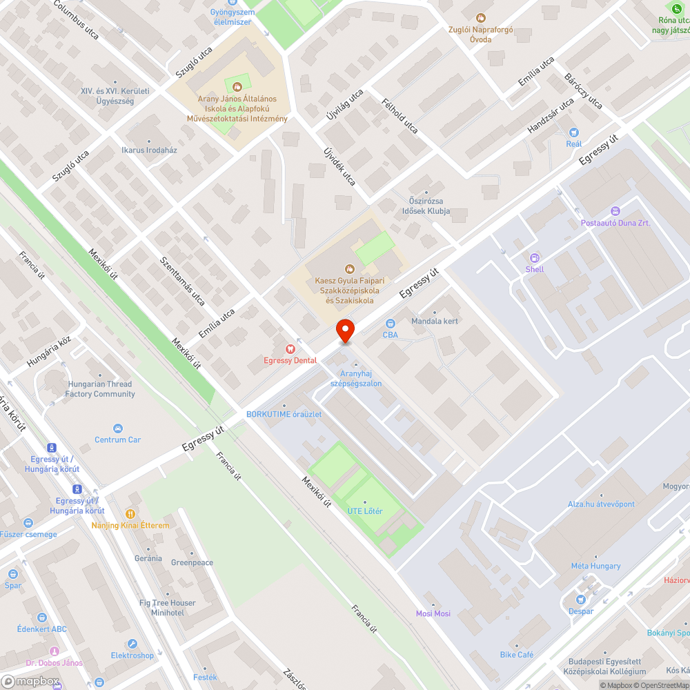 Kiszáradt fa bejelentés helye