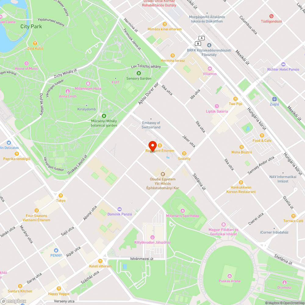 Beszakadt járda bejelentés helye