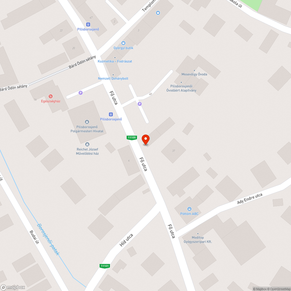 Elhanyagolt kátyús útszakasz bejelentés helye