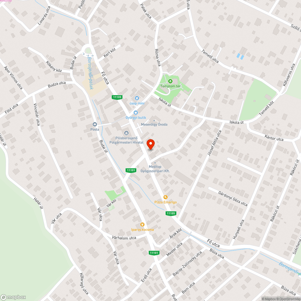 Elhanyagolt kátyús útszakasz bejelentés helye