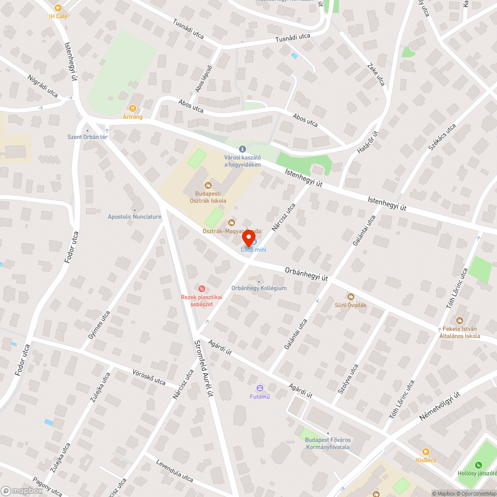 Hiányzó gyalogátkelőhely bejelentés helye