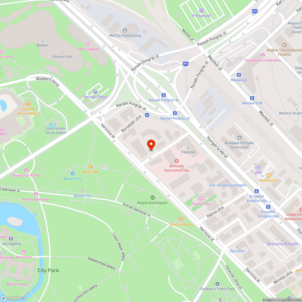 Törött fedél bejelentés helye