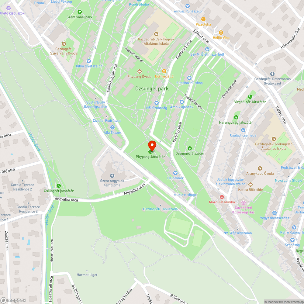 Játszótéri ivókút kinyitása/javítása bejelentés helye