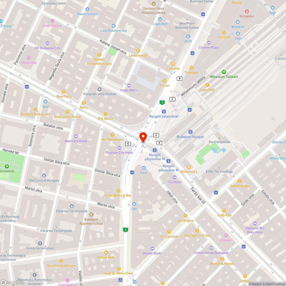 Kalitka bejelentés helye