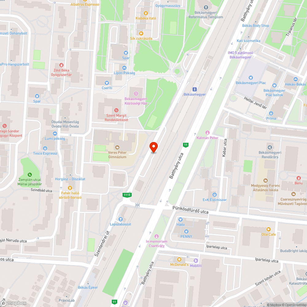 Parkolóban lassan 1 éve beszakadt út bejelentés helye