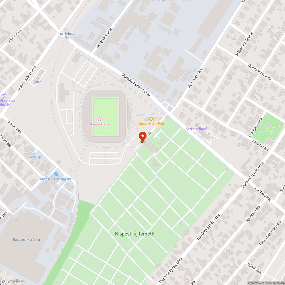 Munkagödör bejelentés helye