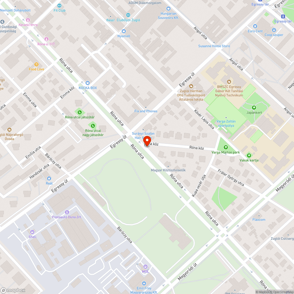 Félbetört fa bejelentés helye