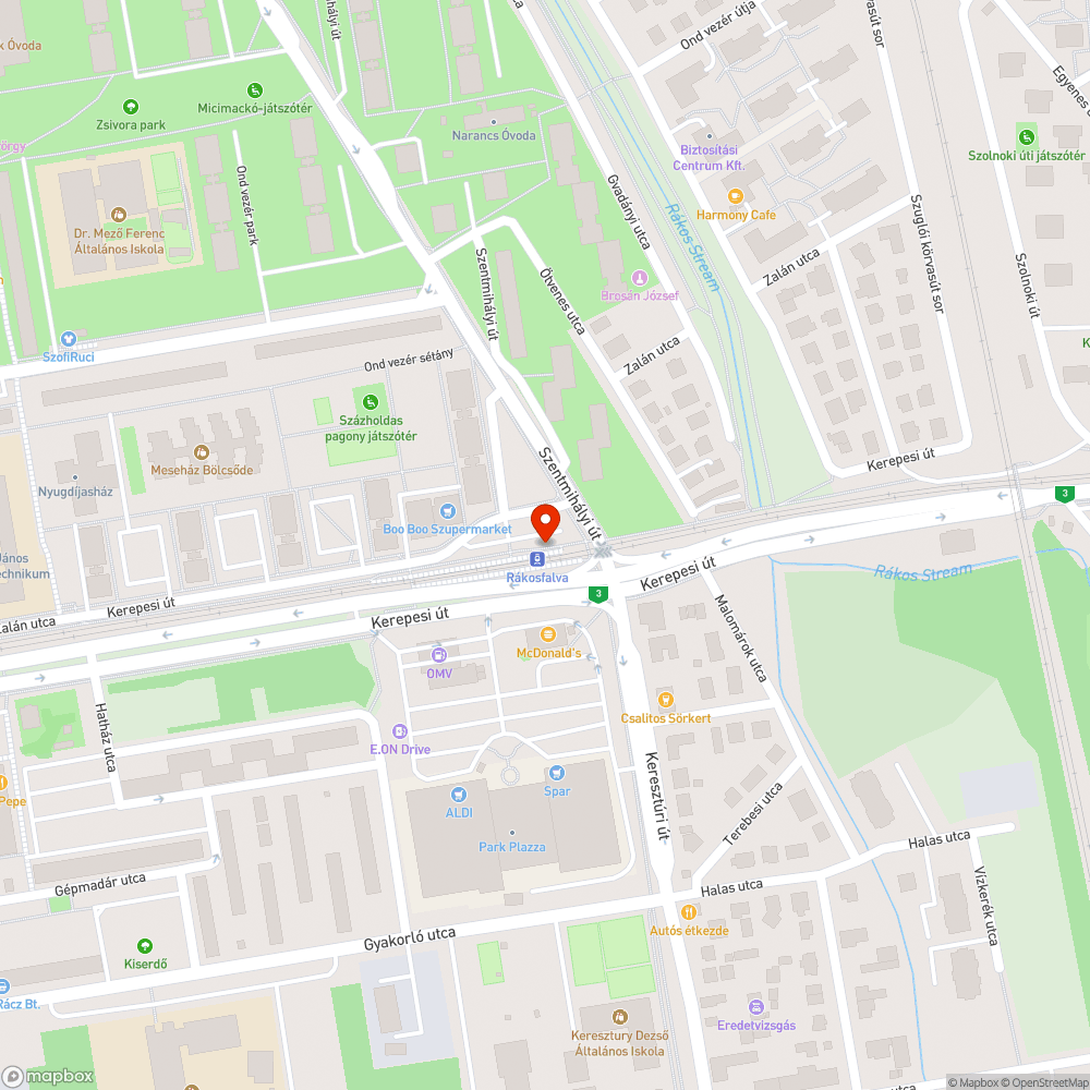 Száraz faágak kerékpárút felett bejelentés helye