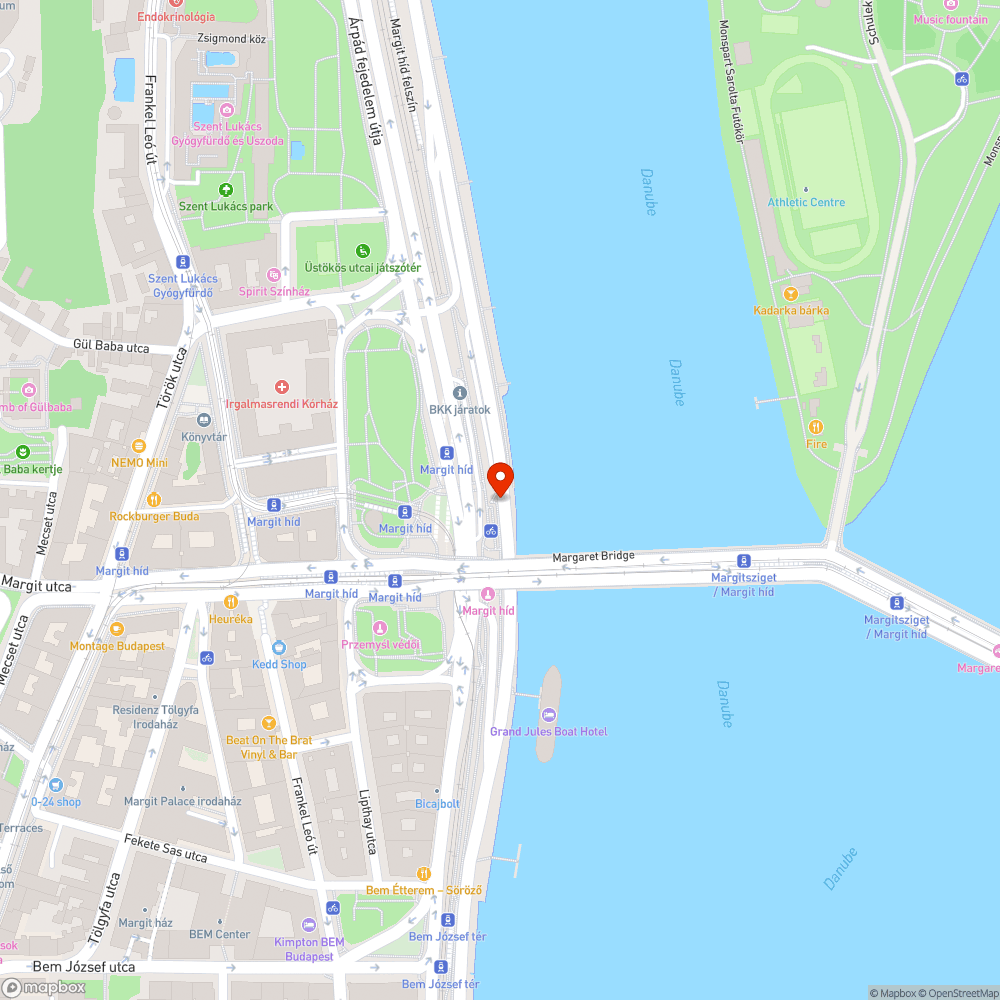 Slachta Margit rakpart bejelentés helye