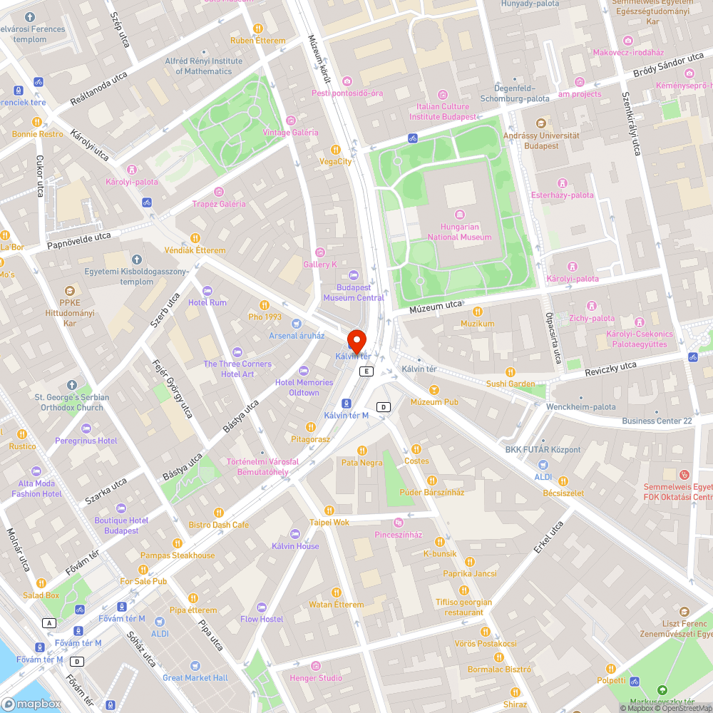 Mozgó (véres balesetet okozó) térkő a Kálvin téren bejelentés helye