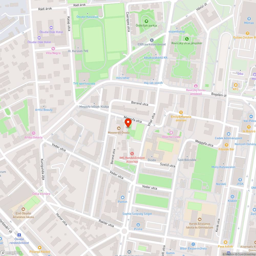 Megdőlt ivókút bejelentés helye