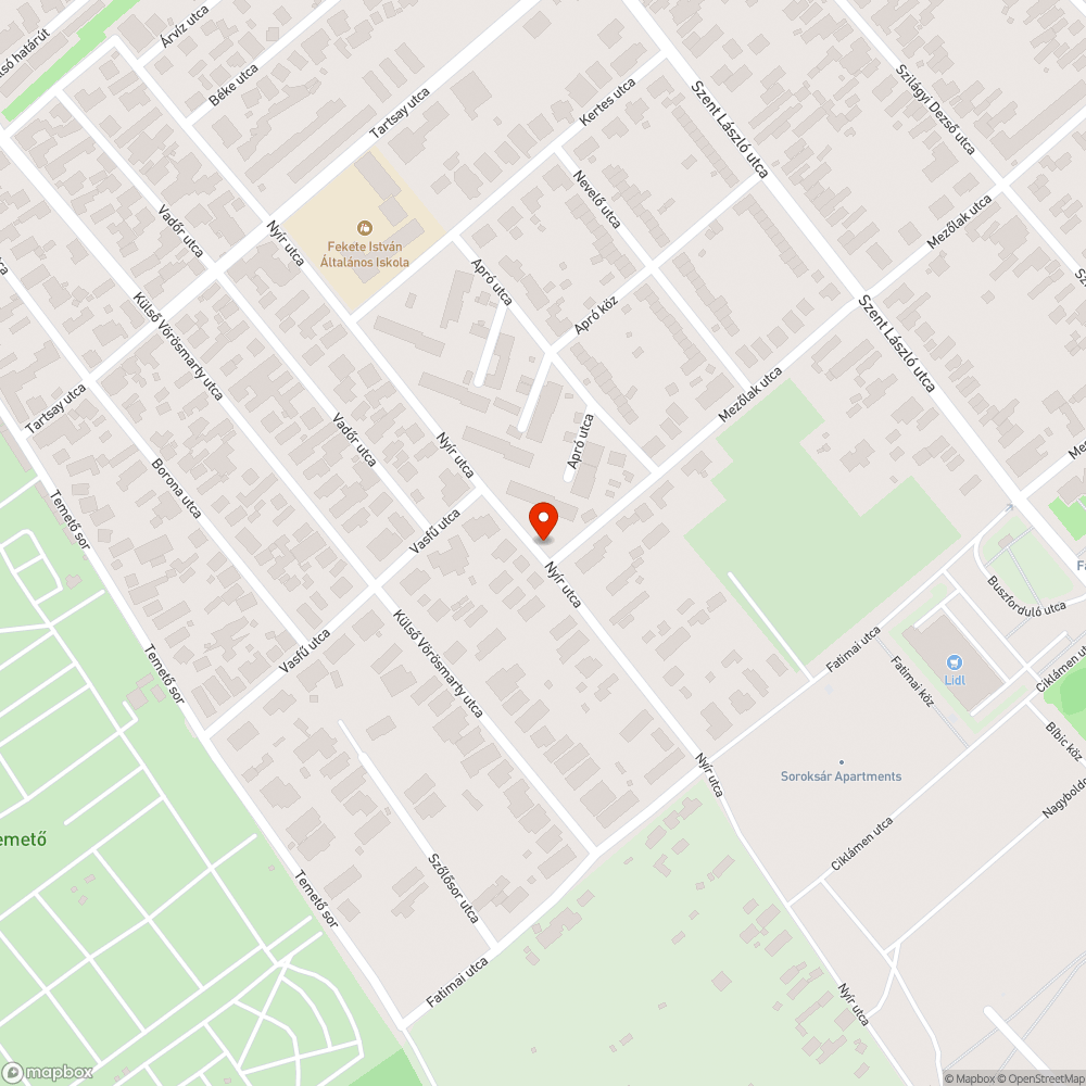 Életveszélyes közmüoszlop bejelentés helye