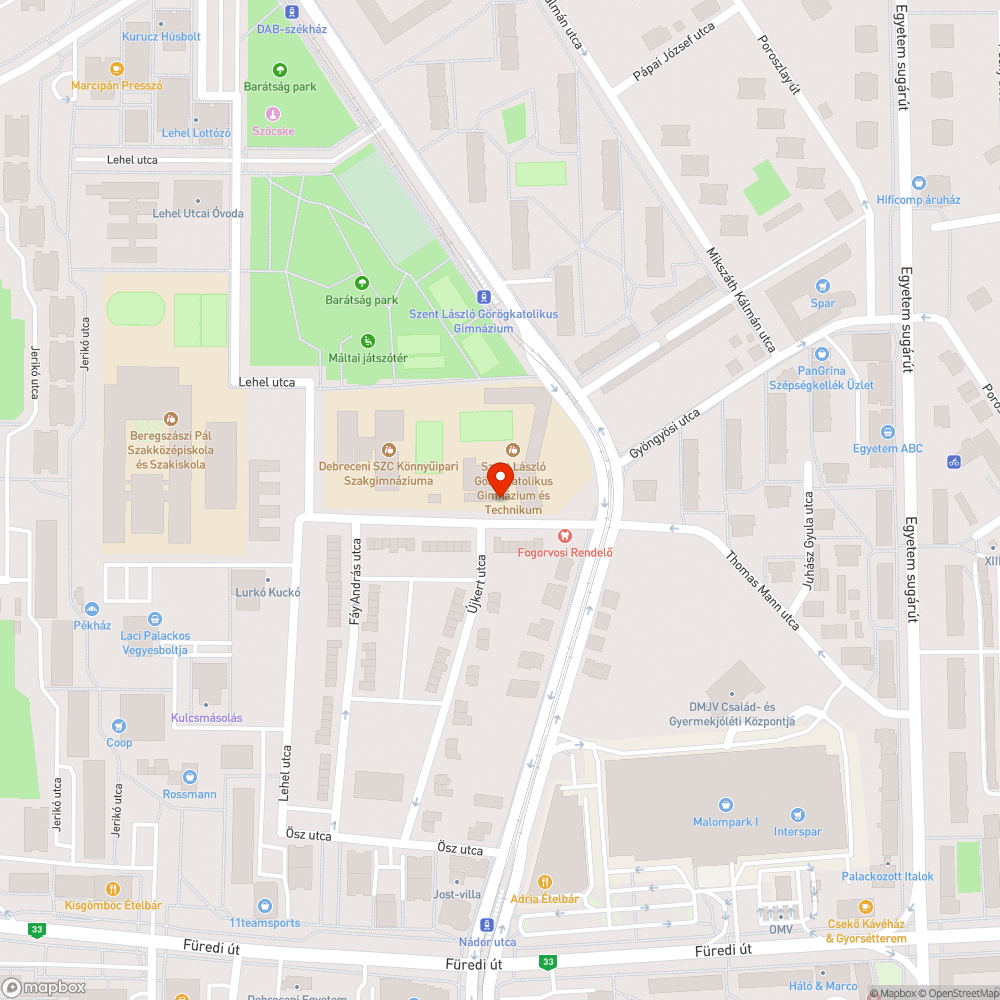 Beszakadt járda bejelentés helye