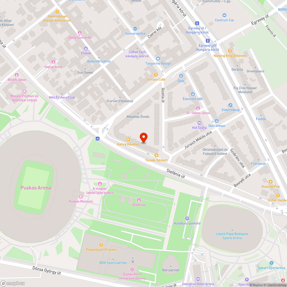 Stefánia hétfőn a szombati meccs után bejelentés helye