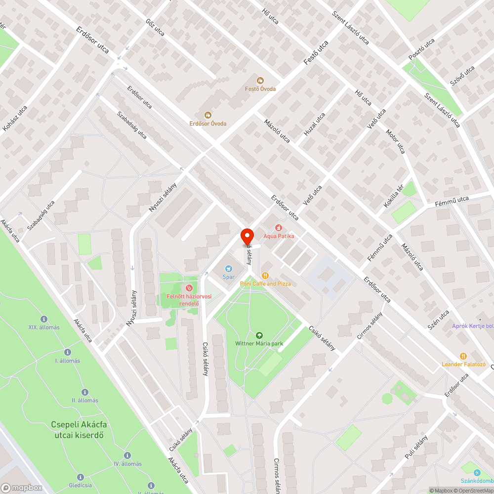 Beszakadt csapszekrény bejelentés helye