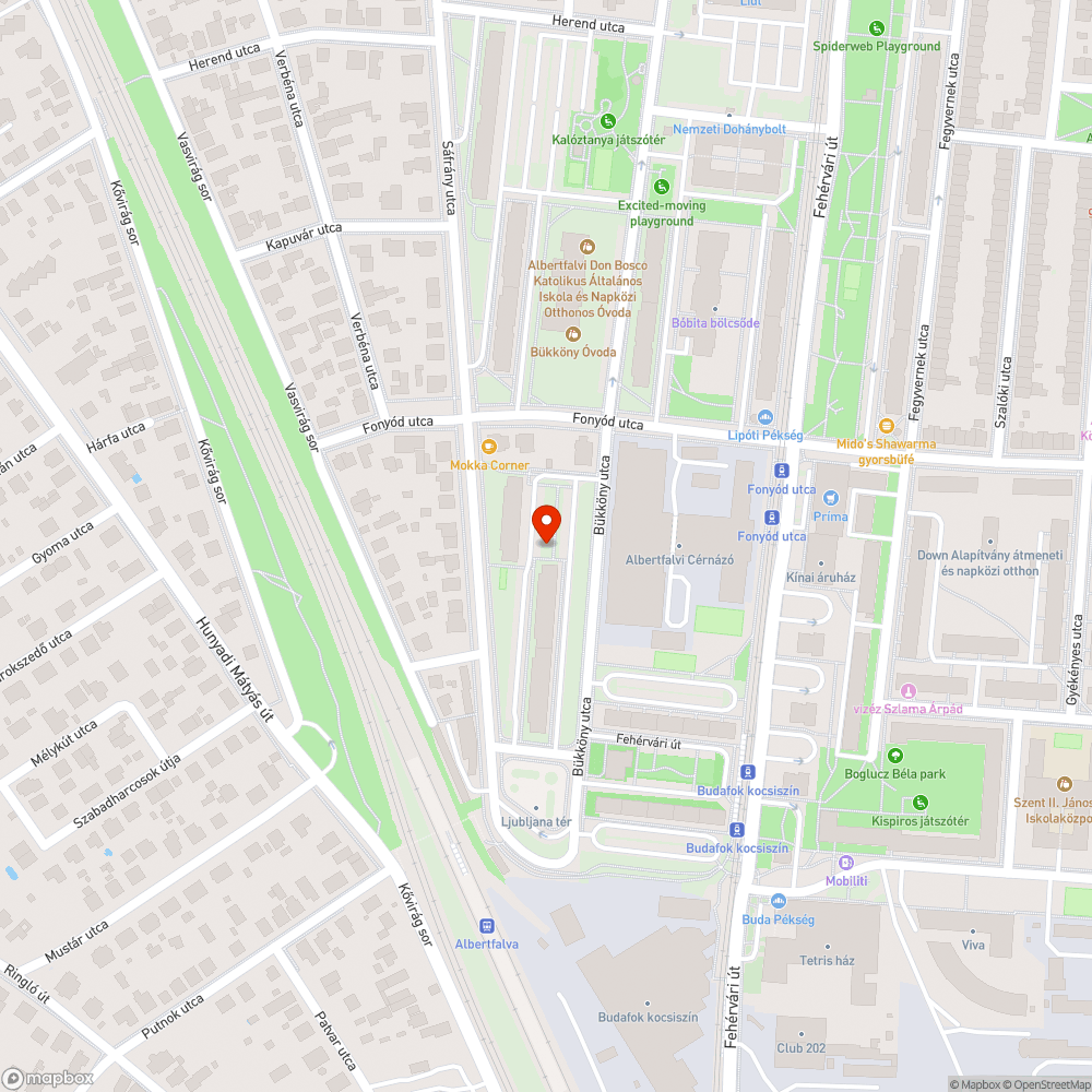 Sérült közterületi asztal bejelentés helye