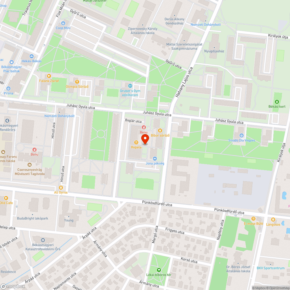 Éjszakai élet bejelentés helye