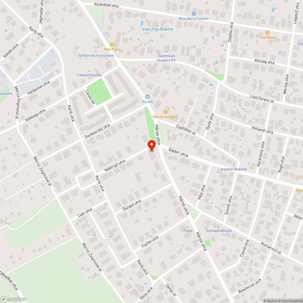 Mozdulatlan sárga Opel Corsa bejelentés helye