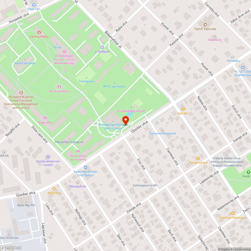 Megdőlt tábla bejelentés helye