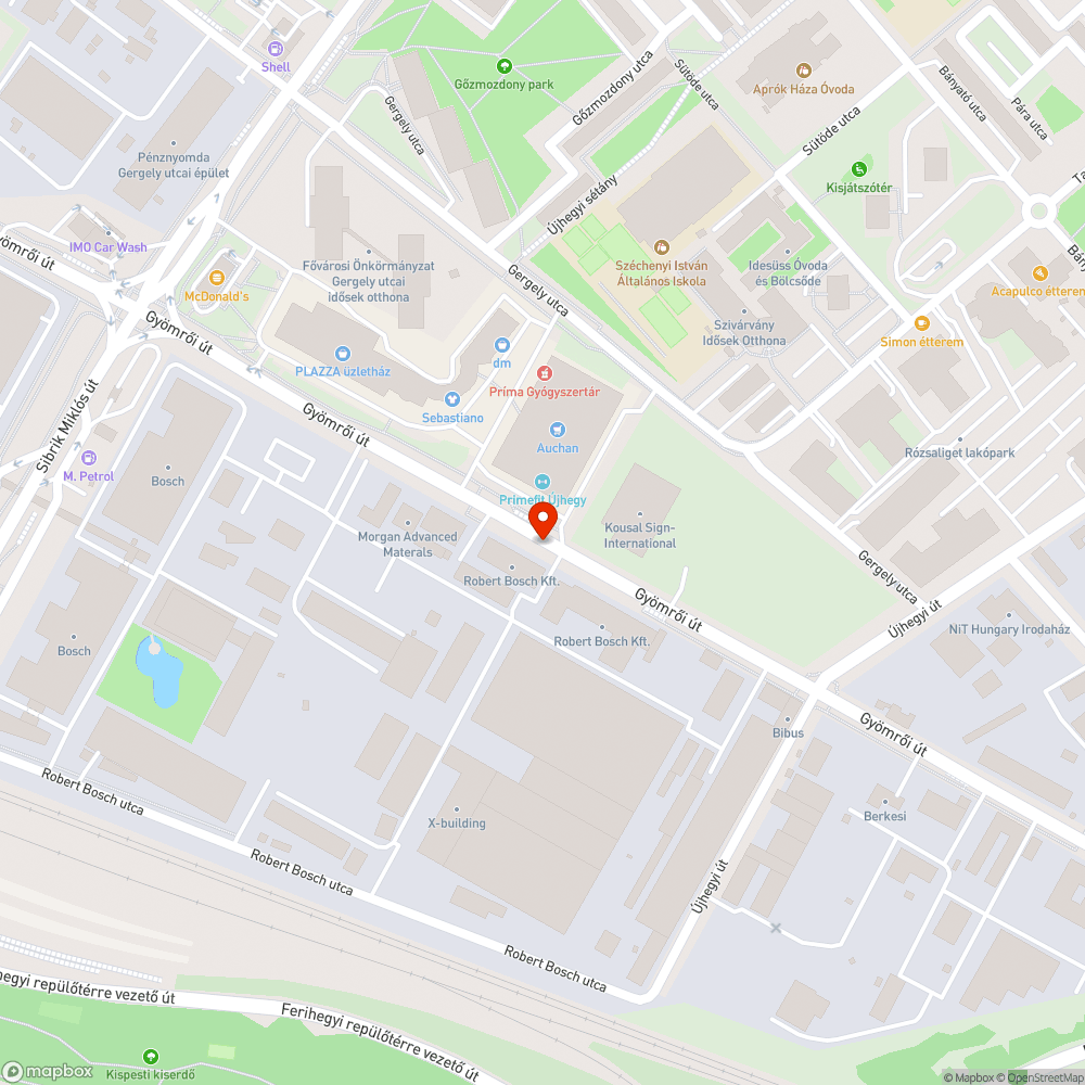 Megrongálódott korlát bejelentés helye