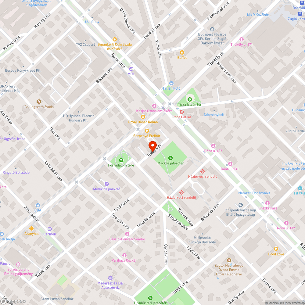 Elhagyott jármű bejelentés helye