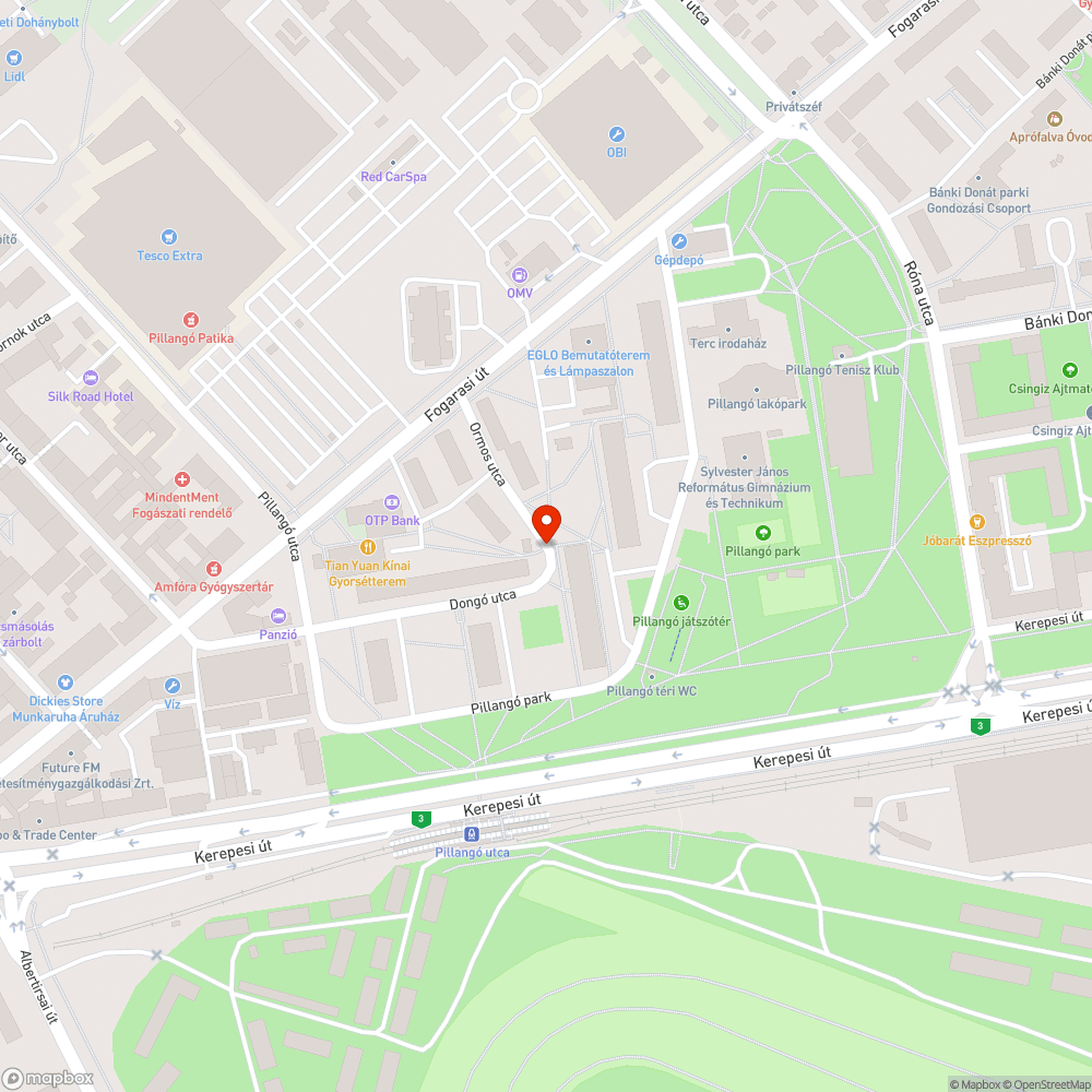 Járdán hagyott jármű. bejelentés helye