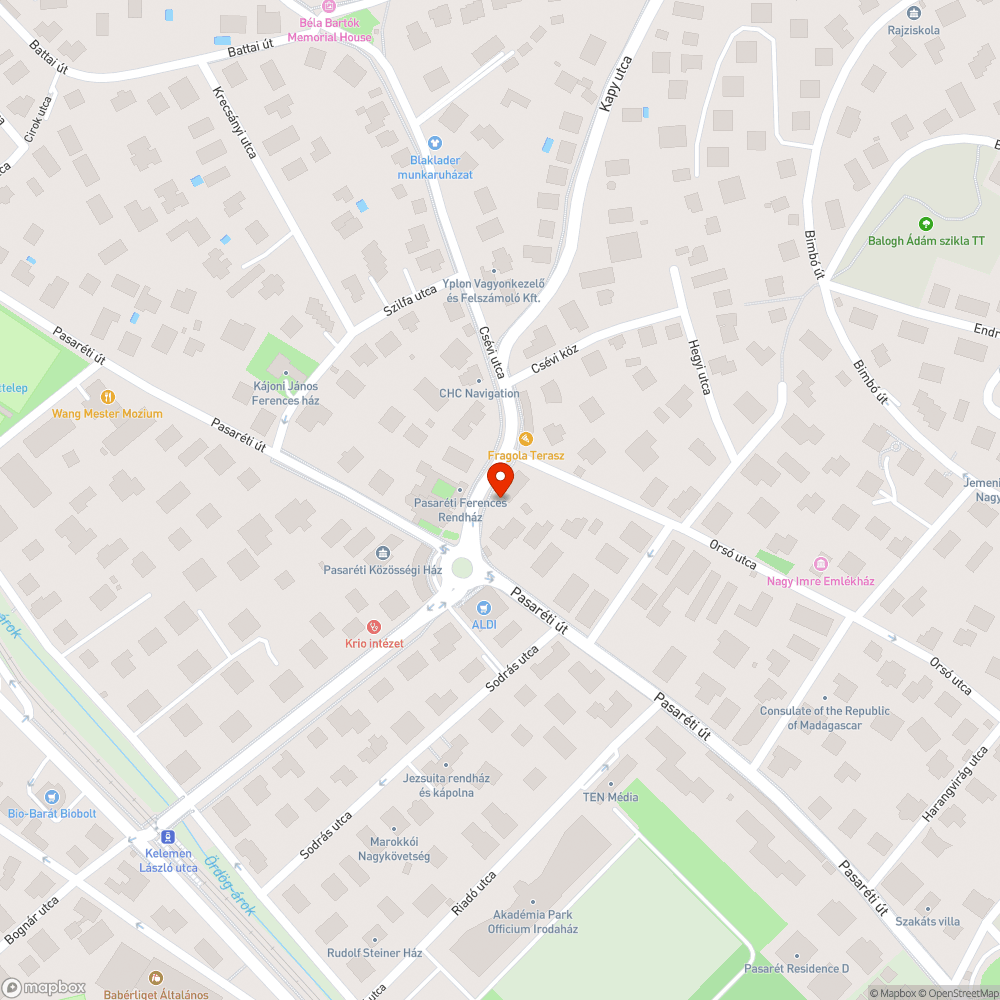 Szemét bejelentés helye