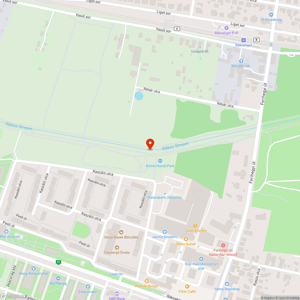 Elfordult bejelentés helye