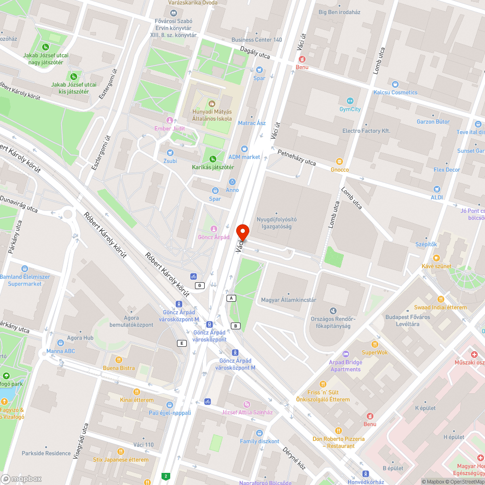 Bedőlt oszlop bejelentés helye