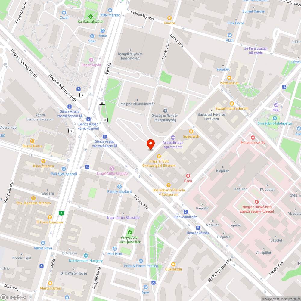 Borzalom bejelentés helye