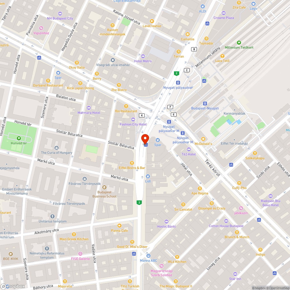 Leparkolt  Bubi állomás bejelentés helye